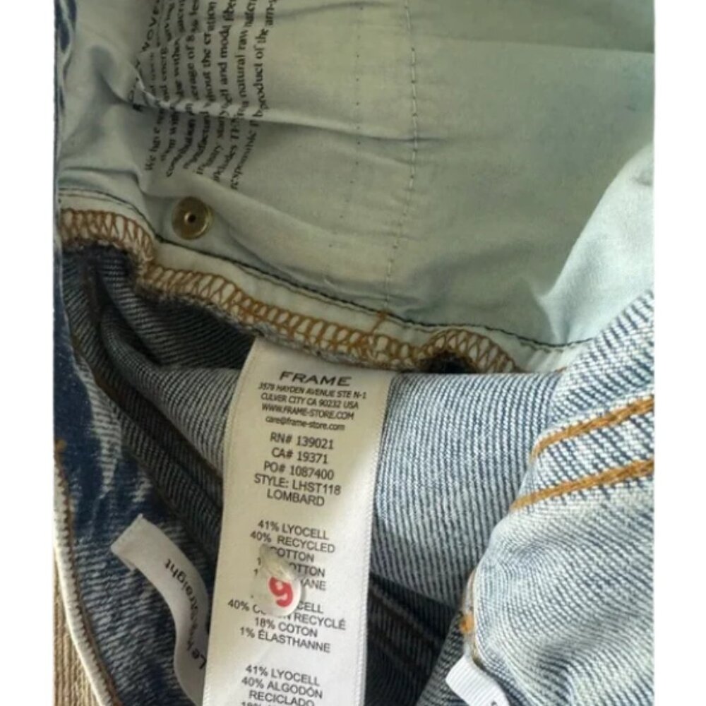 Frame "Le High Rise Straight" Denim - Picture 7 of 7